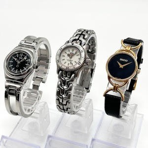 【J-25】レディース　腕時計　TAG-HEUER タグ・ホイヤー professional S99.008　GUCCI グッチ 6000.2.L　swatch スウォッチ IRONY　現状品