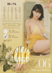 岸明日香　Vol.6　トレーディングカード　　ピンスポビキニカード　　Pin-spot Bikini　06 B　　14枚限定