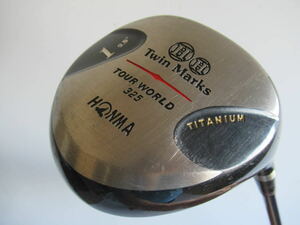 ★HONMA ホンマ Twin Marks Tour WORLD325 ドライバー 1W 9.5° 純正カーボンシャフト J971　★レア★激安★中古★　★