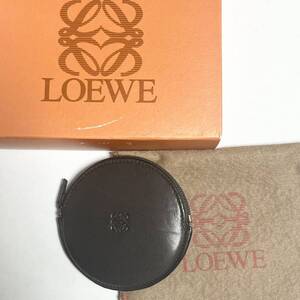 LOEWE ロエベ アナグラム コインケース レザー 小銭入れ ブラック グレー ダークブラウン ユニセックス メンズ レディース コンパクト財布