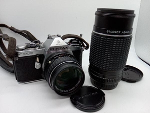 ジャンク PENTAX ME 一眼レフカメラ 交換レンズ2本付 smc PENTAX M 1:4 50mm/smc PENTAX M 1:4 200mm