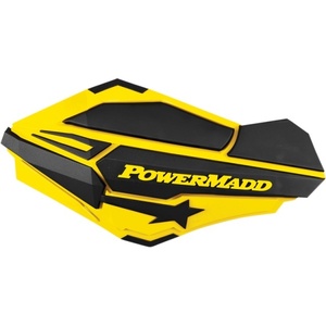 POWERMADD パワーマッド SENTINEL スノーモービル ハンドル ハンドガード イエロー/黒 左右セット ●新品未使用● ヤマト運輸 送料着払い