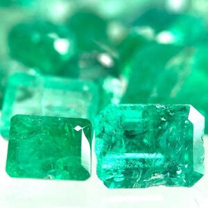 1円〜!!（天然エメラルドおまとめ24ct）j 約4.8g ルース 裸石 宝石 ジュエリー jewelry emerald ベリル w4 ま171