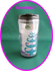 ☆入手困難！★新品 201 2006年 スターバックス ホリデー クリアツリータンブラー 旧ロゴ 8oz 240ml ショート Starbucks★クリスマス☆