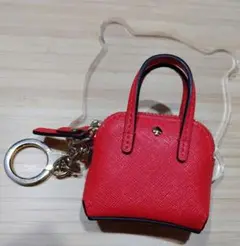 kate spade　ミニバッグチャーム　レッド