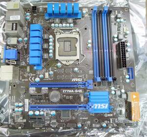 T11175pジャンクマザーボード msi Z77MA-G45 Intel Z77 microATX LGA1155 DDR3 動作未確認 ヤフネコ80サイズ