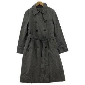 Aquascutum アクアスキュータム ベルト・ライナー付き ウール コート size全て8/グレー