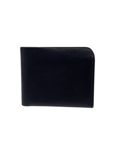 Building Block◆SIMPLE WALLET/2つ折り財布/レザー/ブラック/無地/メンズ