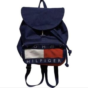 美品 TOMMY HILFIGER リュック トリコロール 海外限定 バックパック トミーヒルフィガー TOMMY JEANS メンズ 廃盤