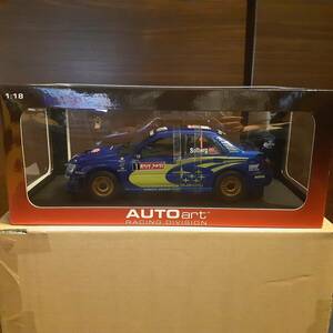 AUTOart オートアート 1/18 SUBARU スバル インプレッサ WRC 2004 ラリー・ジャパン ウィナー #1 P.ソルベルグ