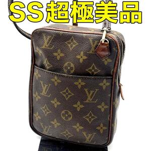 ルイヴィトン LOUIS VUITTON モノグラム 茶色 ショルダーバッグ ミニダヌーブ コンパクトサイズ ユニセックス 男女兼用 正規品 本物 レザー