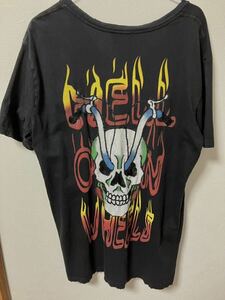 【中古】エドハーディー Tシャツ＊黒 ＊バックプリント＊Lサイズ ＊Ed Hardy