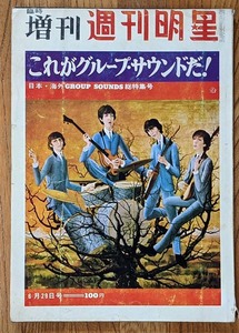 1967年6月 明星増刊 これがグループサウンズだ！　ザ・サベージ　ザ・タイガース　ザ・スパイダース　ブルーコメッツ アウト・キャスト