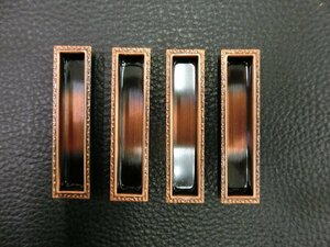 未使用 スリム戸引手 4個セット 取手 引戸 16.3×66×7mm 管理No.40433