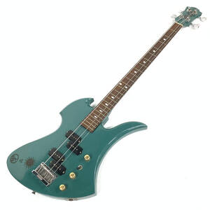 モッキンバードタイプ エレキベース Electric Bass グリーン系 DIY塗装 ネックプレートFERNANDES製 ★ 簡易検査品