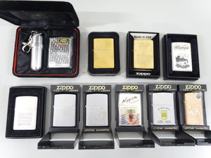 新品 未使用品 10点セット まとめて ZIPPO ジッポ SOLID BRASS レプリカ ハワイ WONDA 90