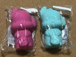 定形外or宅急便◆ ポチャッコ シリコンポーチ ２種 セット ピンク グリーン サンリオ ひよ くじ 景品