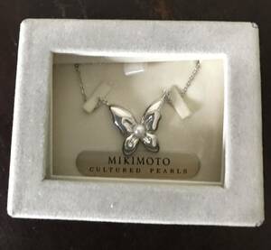 【MIKIMOTO ミキモト】パール&ステアリングシルバー　ネックレス 