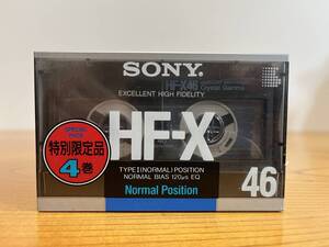 送料込 未開封 SONY HF-X46 ソニー カセットテープ 希少 ノーマル 4本セット