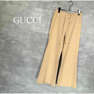 『GUCCI』グッチ (40) ウール フレアパンツ