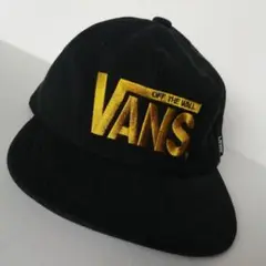 90s VANS　バンズ　ビッグロゴ　キャップ　帽子 ブラック 黒 ビッグロゴ