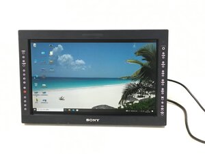 SONY17型マルチフォーマット液晶モニター LMD-1751W　業務用 HDSDI入力アダプターBKM-243HS スタンド欠品　中古品（管：2A-M）