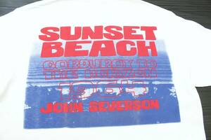 YTS22東洋Sジョンセバーソン サンセット ビーチSUNSET BEACH半袖TシャツUSA製SUN SURFサンサーフJohn Seversonグランドスウェル