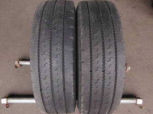 T1732 再生タイヤ 2本SET価格! 溝有 245/70R19.5 136/134J TOYO M317 夏タイヤ タテ山 245/70-19.5 245/70/19.5 更生 リトレッド