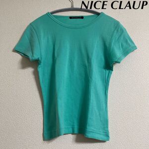 NICE CLAUP ナイスクラップ 半袖 トップス カットソー 無地 半袖Tシャツ インナー