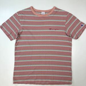 ● champion チャンピオン　半袖Tシャツ　ボーダー柄　メンズ　Lサイズ　27-167a