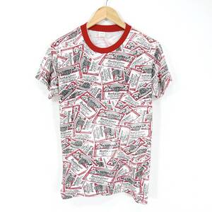 ビンテージ 総柄 バドワイザー Tシャツ Mサイズ Budweiser USA製 80s 90s OLD vintage 総柄 ビール アメリカ