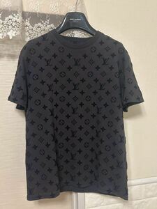 VUITTON ルイヴィトン　半袖　カットソー　Tシャツ　美品　モノグラム　グレー