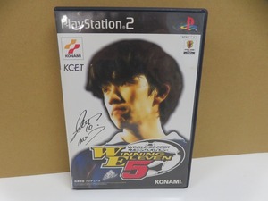 KMG3673★PS2ソフト ワールドサッカー ウイニングイレブン5 WORLD SOCCER WINNING ELEVEN5 ケース説明書付 起動確認済 研磨クリーニング済