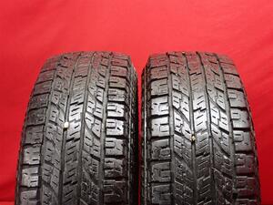 タイヤ2本 《 ヨコハマ 》 ジオランダーA/T G015 [ 225/75R16 115/112R ]6.5分山★ デリカ ナローボディ サーフ テラノ パジェロ n16