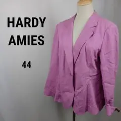 HARDY　AMIES　ハーディエイミス　テーラードジャケット　44　ピンク