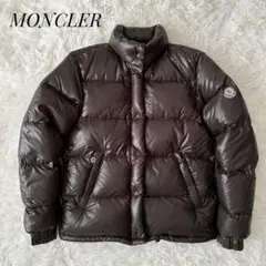 MONCLER モンクレール ダウンジャケット 肉厚 ブラウン ワンポイントロゴ