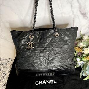 CHANEL シャネル【美品】チェーンショルダー トートバッグ ガブリエル