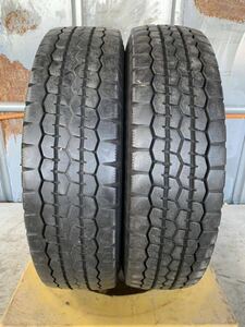 送料込み！205/85R16 DUNLOP SPLT21 20,21年製 中古トラックタイヤ２本