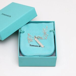 未使用品　TIFFANY＆CO.　エラ T＆CO.　バーペンダント　ネックレス　SV925　27631908