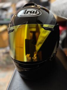 アライ Arai ヘルメット VECTOR Lサイズ　ブラック　ゴールドミラーシールド