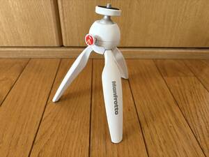 カメラ用三脚 ミニ三脚 Manfrotto マンフロット ホワイト 中古品