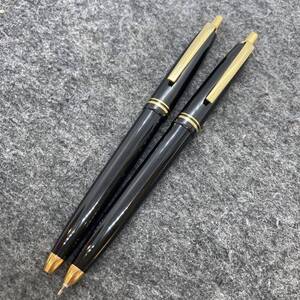 PE2274□2本セット PILOT パイロット ノック式 ボールペン シャープペンシル ブラック レトロ オールド