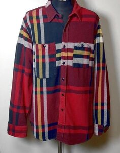 定価35,200円 エンジニアードガーメンツ ワークシャツ M チェック長袖シャツ ヘビーネルシャツ Heavy Twill Plaid engineered garments