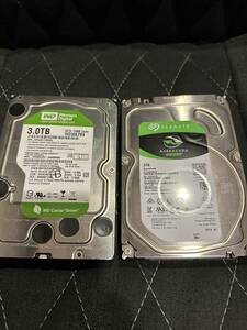 【1円スタート】seagate、western Digital各3tb合計6tb注意品