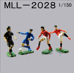 1/150 Nゲージに最適！フィュギュアシリーズ　　MLL2028　サッカーチームE