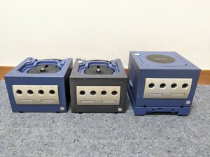 Nintendo GAMECUBE/ゲームキューブ（DOL-001） 本体 バイオレットのみ 3台まとめて（内1台GAMEBOY PLAYER付） 