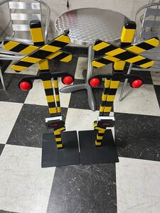 踏切　カンカン　電車　 ハンドメイド　ワンオフ手作り