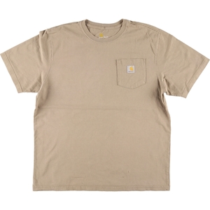 古着 カーハート Carhartt ORIGINAL FIT 半袖 ワンポイントロゴポケットTシャツ メンズL相当 /eaa411560