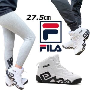 ☆正規品新品☆FILA MASHBURN MB フィラ シューズ スニーカー FHE102 マッシュバーン バスケットシューズ ハイカット ホワイト JP27.5cm