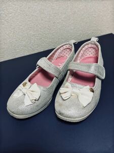 子供用 シューズ 20cm 正装 入学式 卒業式 結婚式 銀ラメ